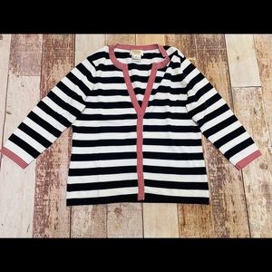 Talbots petite striped cardigan sweater‎ size S